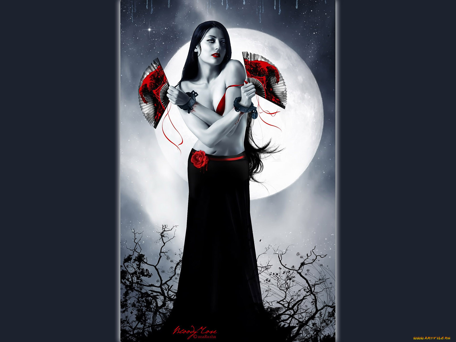 anarasha, bloody, rose, , 